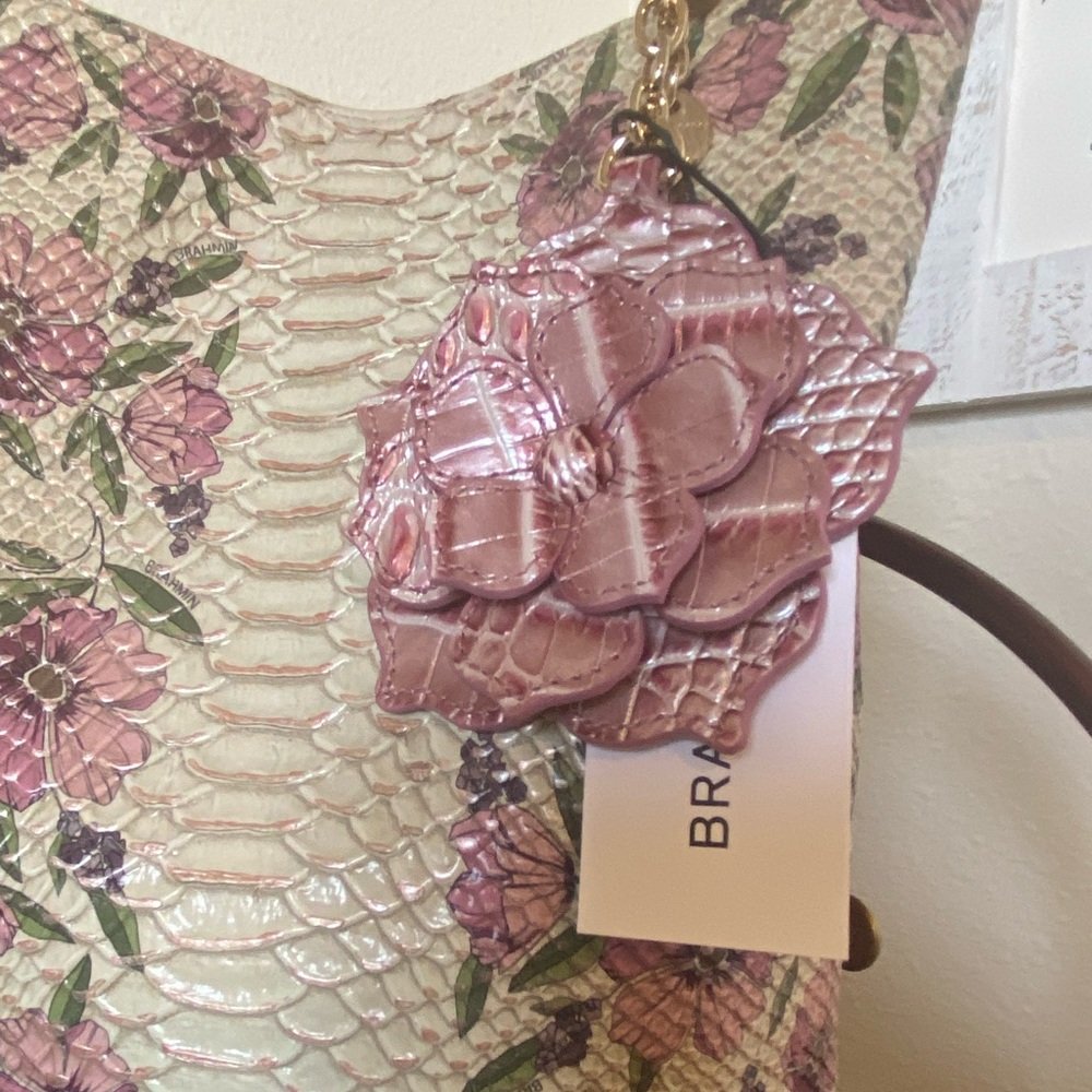 SOLD!!   Amelia in Ivory  Labyrinth + Pink Icing magnolia!